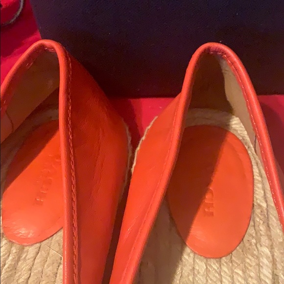 🤩🥰 Coach leather orange espadrilles size 6B - Picture 3 of 7